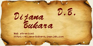 Dijana Bukara vizit kartica